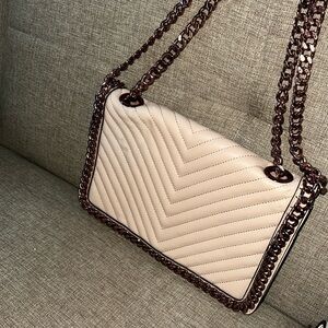 Beige and rose gold cross body Aldo great condition